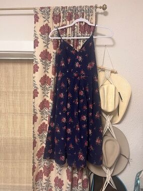 Blue floral ModCloth Dress